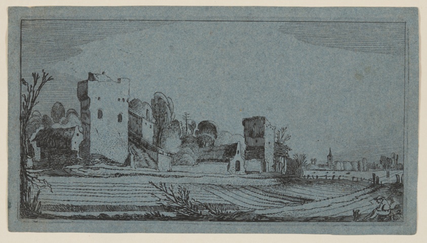Fields Before Ruins Transformed into Farms, from Twelve landscapes with Figures