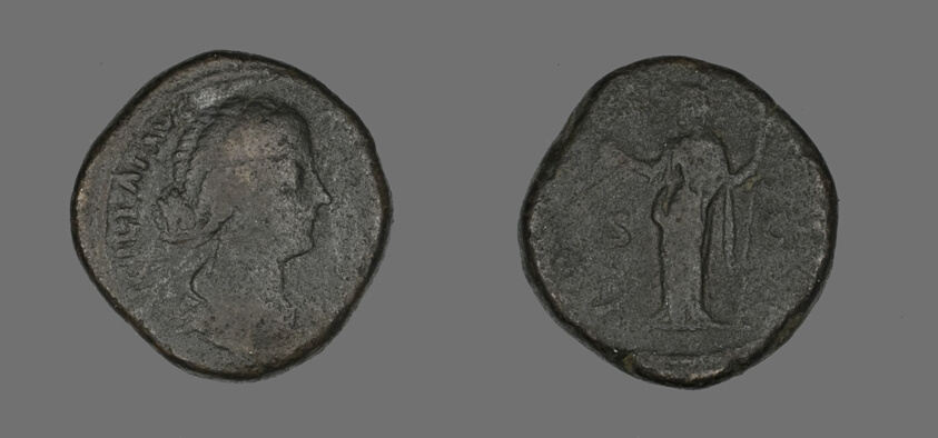 Sestertius (Coin) Portraying Lucilla