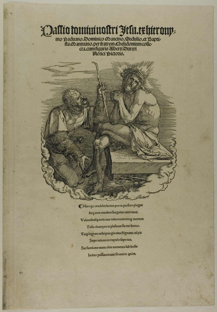 Christ, Man of Sorrows, Mocked by a Soldier, from The Large Passion