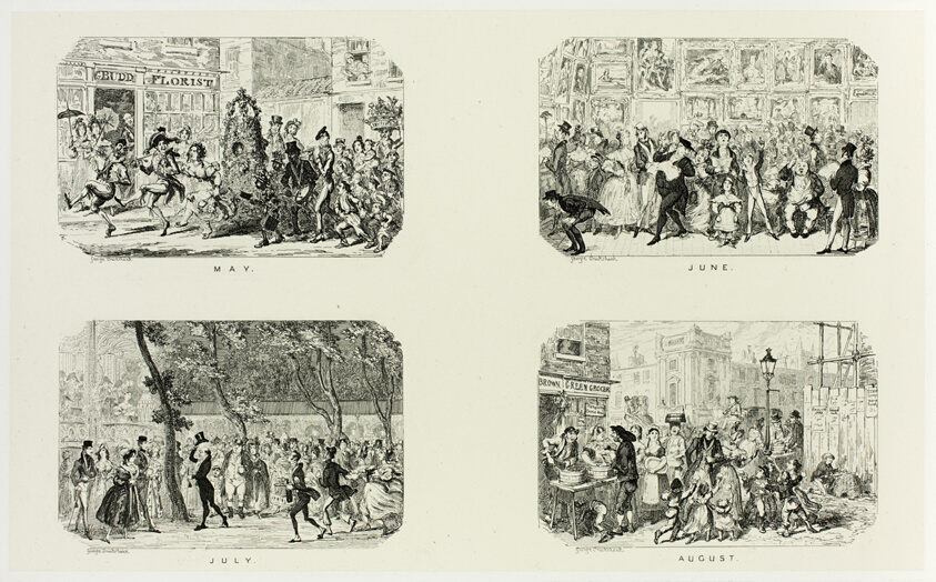 May from George Cruikshank's Steel Etchings to The Comic Almanacks: 1835-1853 (top left)