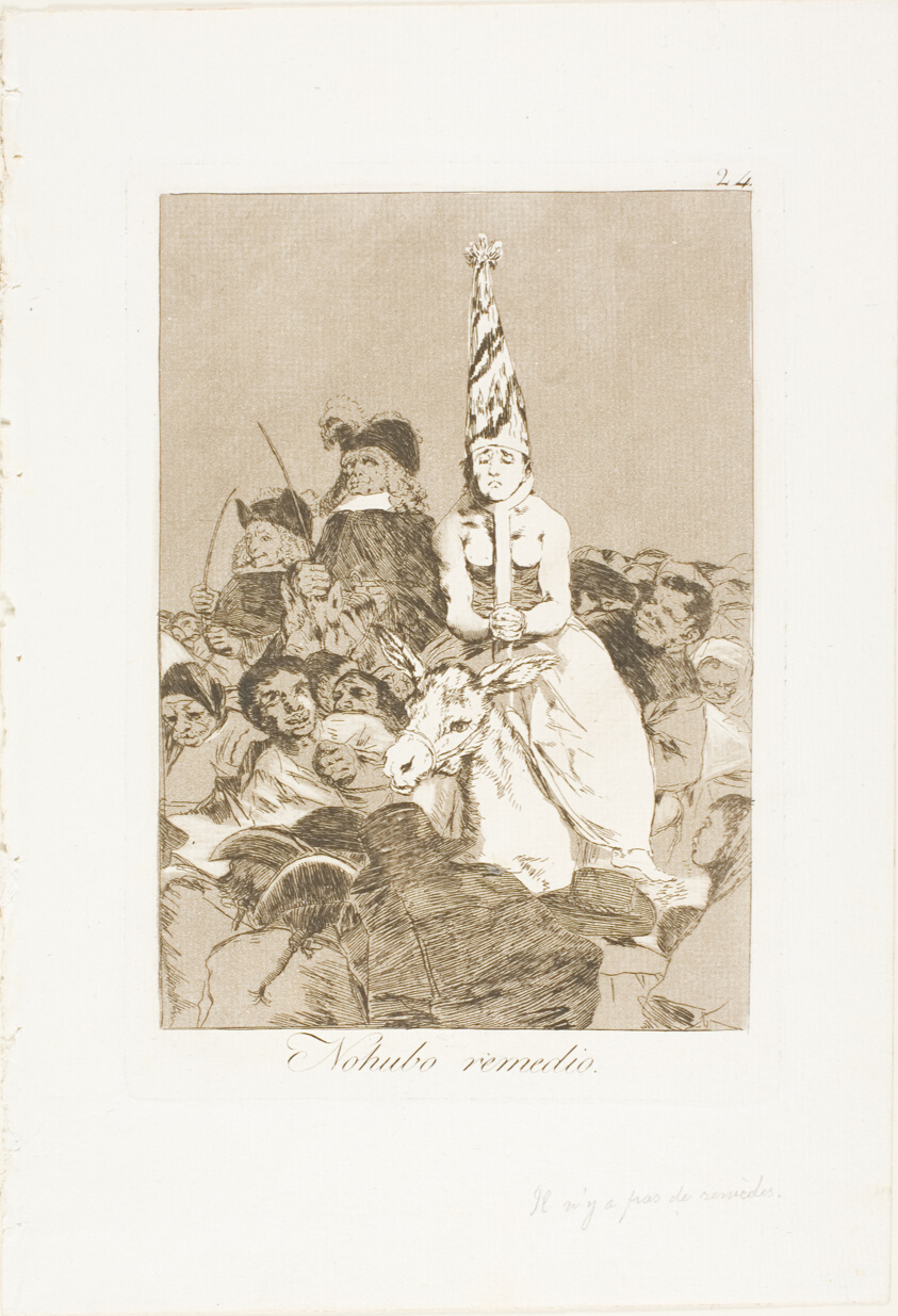 Nothing Could Be Done about It, plate 24 from Los Caprichos