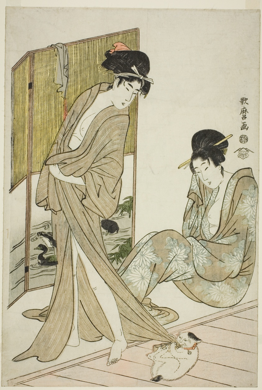 Two Young Women after a Bath