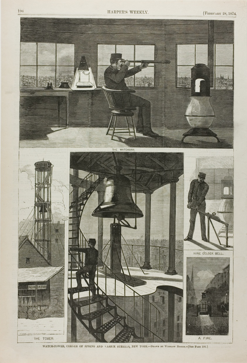 Watch-Tower, Corner of Spring and Varick Streets, New York