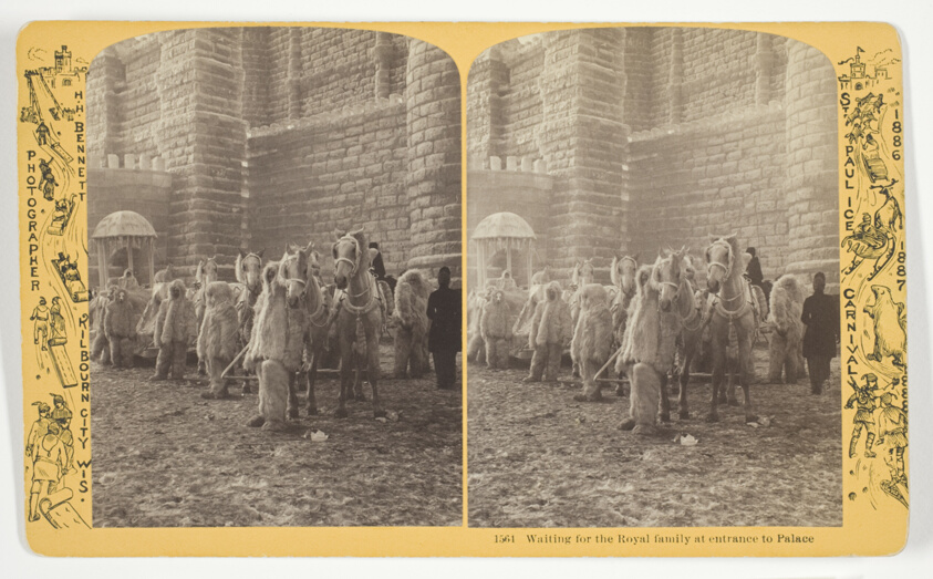 Waiting for the Royal family at entrance to Palace, No. 1564 from the series "St. Paul Ice Carnival"