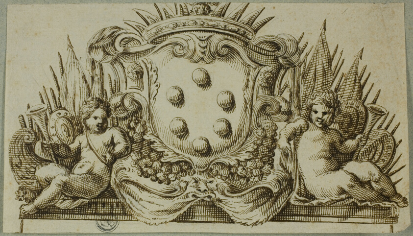 Medici Coat of Arms Flanked by Putti