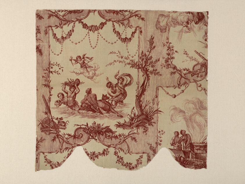 Les Quatre Éléments (The Four Elements) (Furnishing Fabric)
