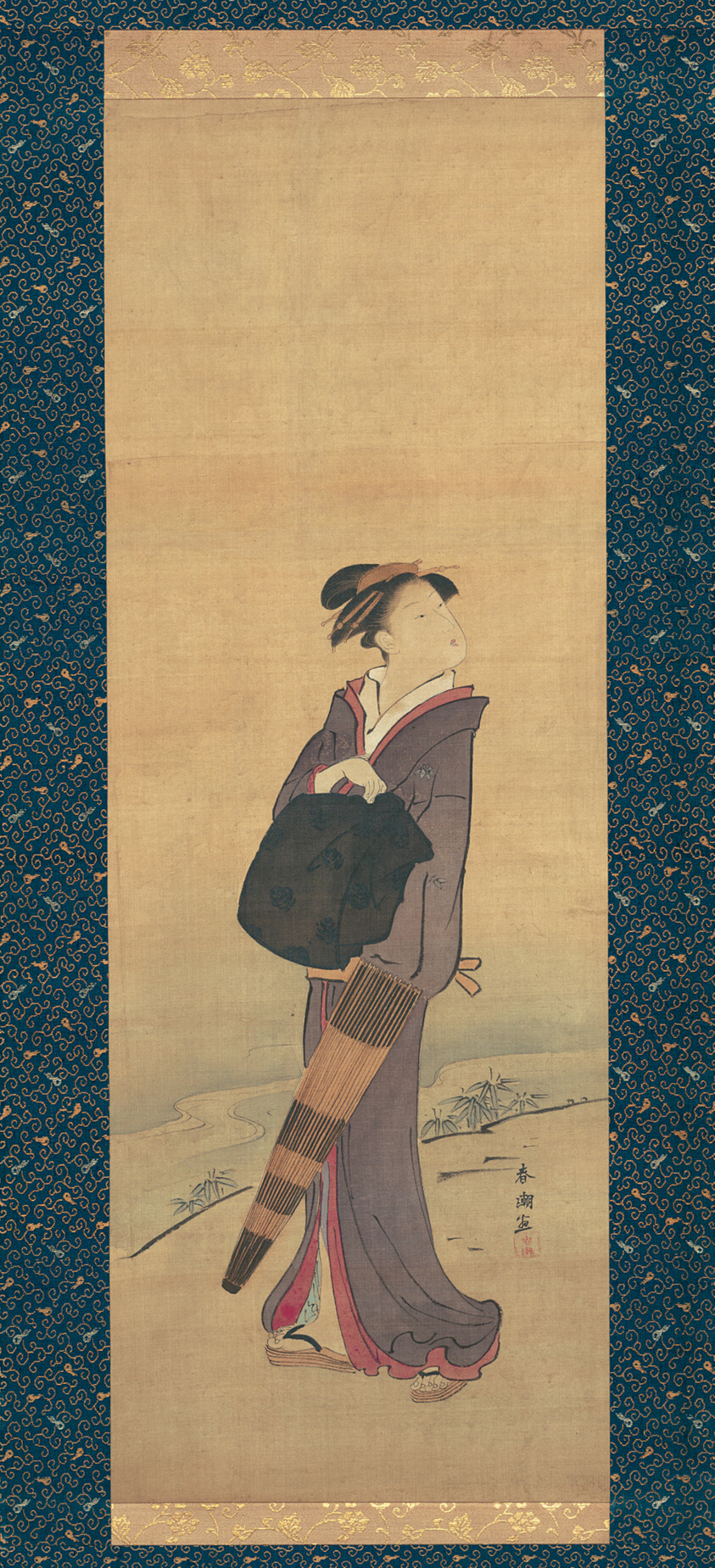 Girl on River Bank