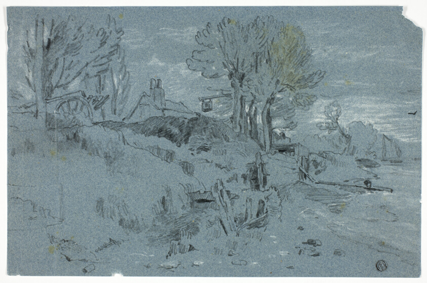 Bank of a River with Mill