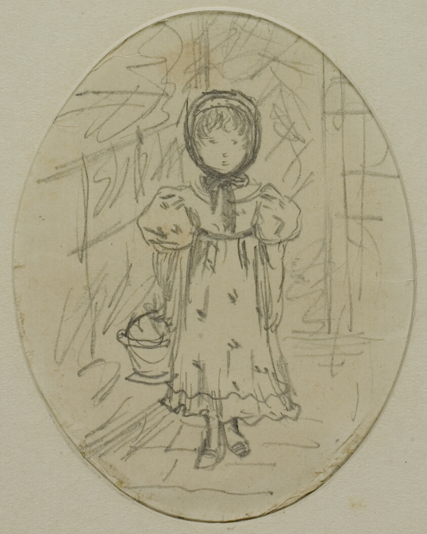 Little Girl in a Garden