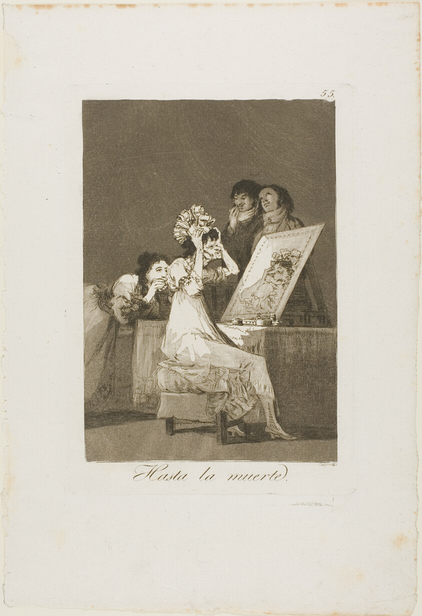 Until Death, plate 55 from Los Caprichos