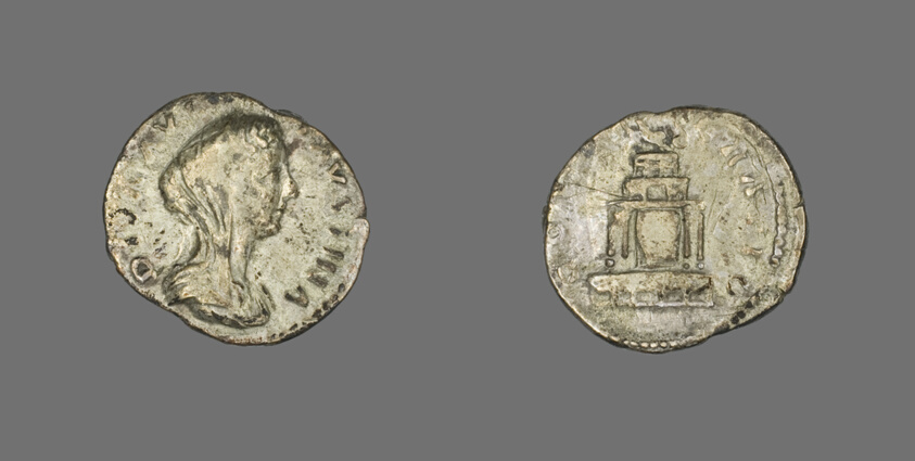 Denarius (Coin) Portraying Empress Faustina the Younger