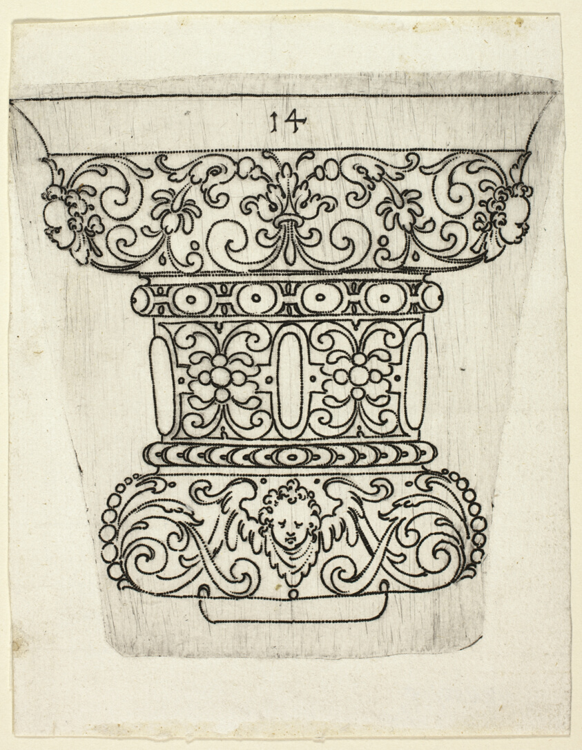 Plate 14, from XX Stuck zum (ornamental designs for goblets and beakers)