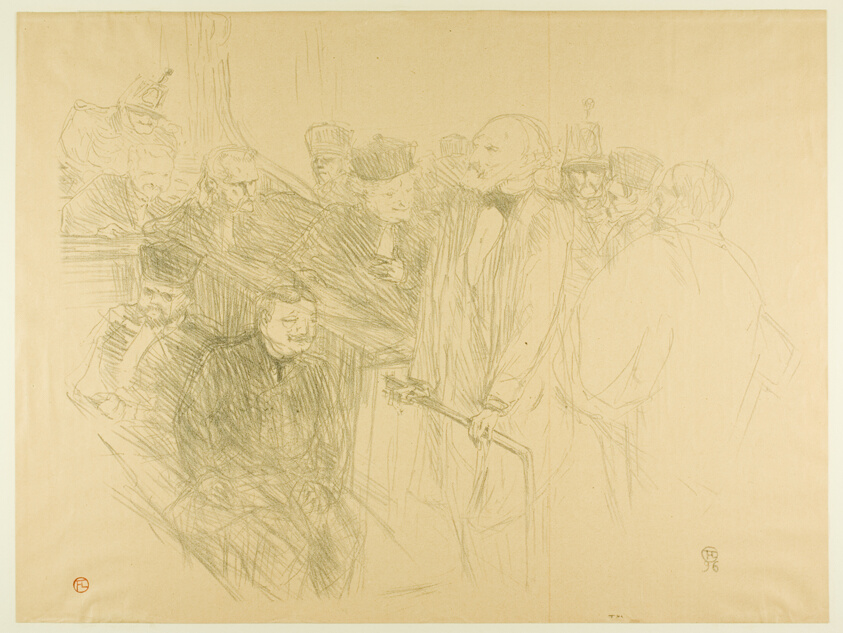 The Arton Trial, Ribot Giving Evidence (second plate)