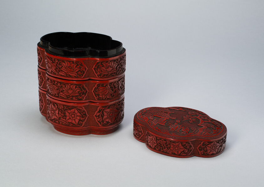 Carved Lacquer Boxes
