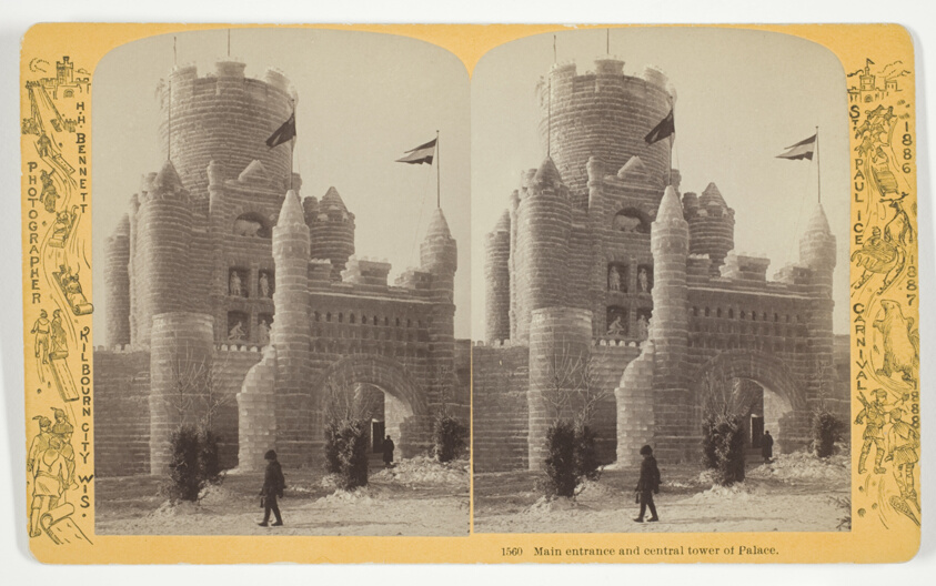 Main entrance and central tower of Palace, No. 1560 from the series "St. Paul Ice Carnival"
