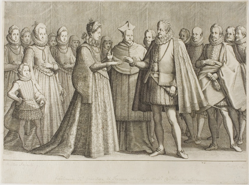 The Marriage of Ferdinand de' Medici and the Duchess Christine de Lorraine, plate 1 from The Life of Ferdinand de' Medici