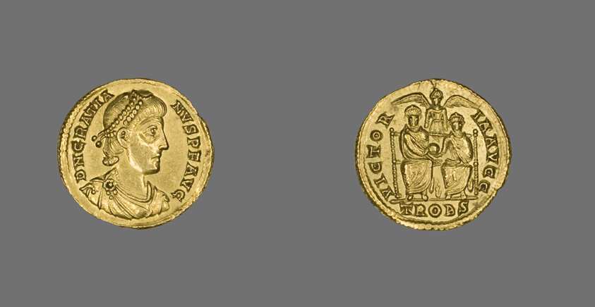 Solidus (Coin) Portraying Emperor Gratian