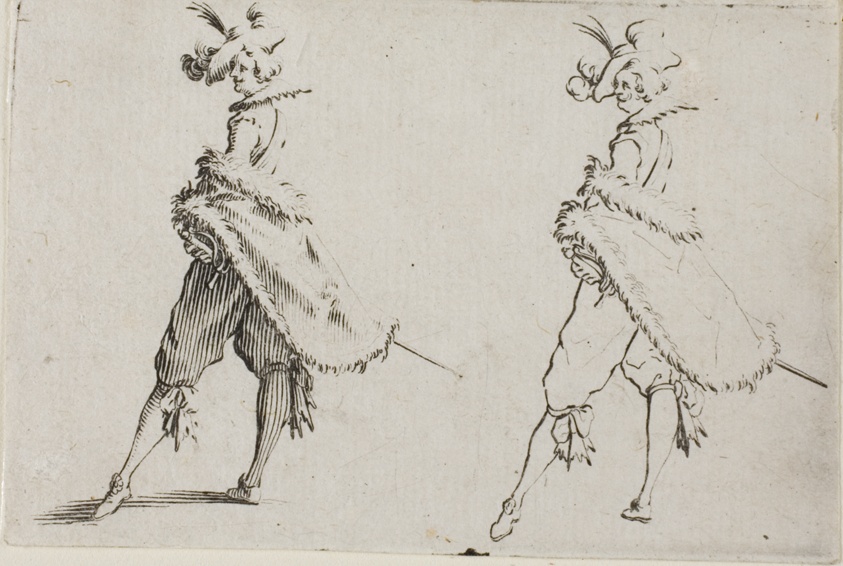 The Gentleman with a Coat, Posing with Hands on Hips, from The Caprices