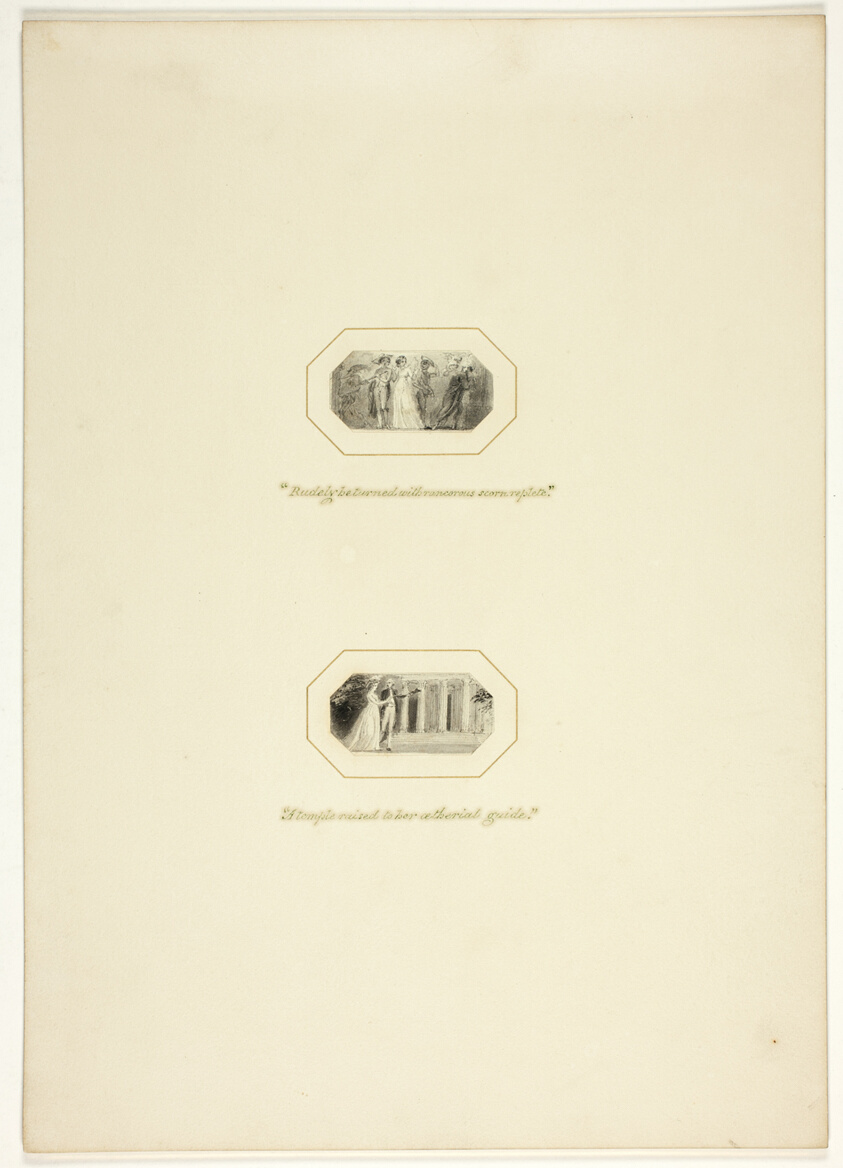 Study for a plate from The Triumphs of Temper, in the 1796 Royal Engagements Pocket Book