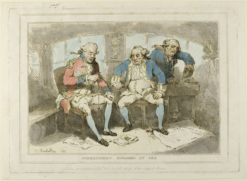 Commanders Engaged at Sea