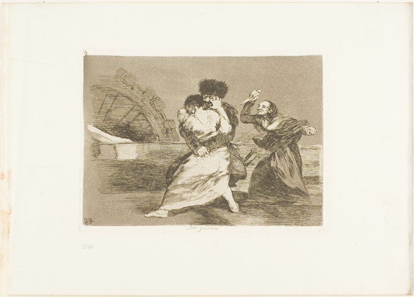 They Don't Like it, plate nine from The Disasters of War