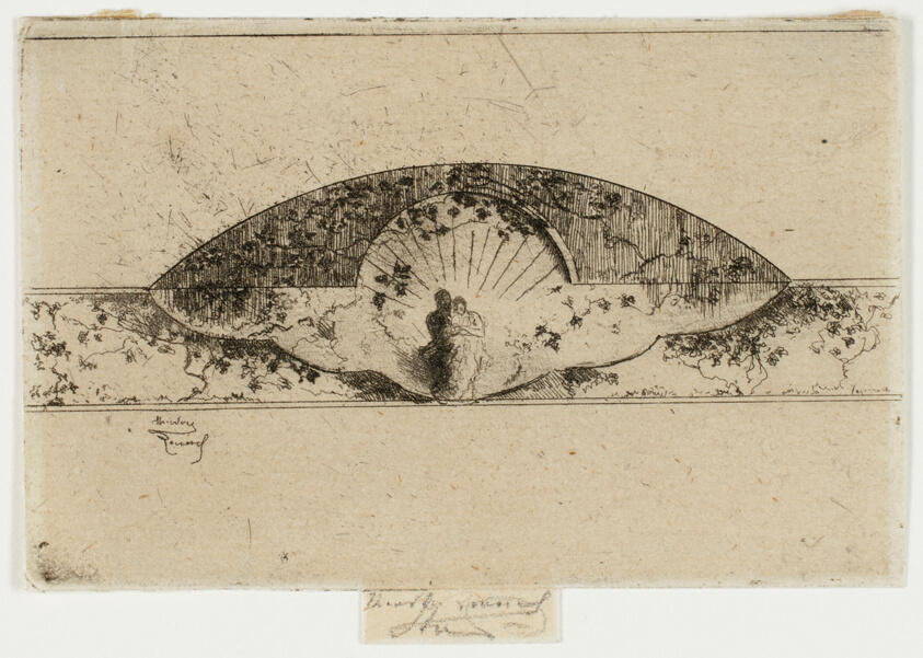 Jupiter and Alcmene Medallion, Sketch for Decoration of a Frame