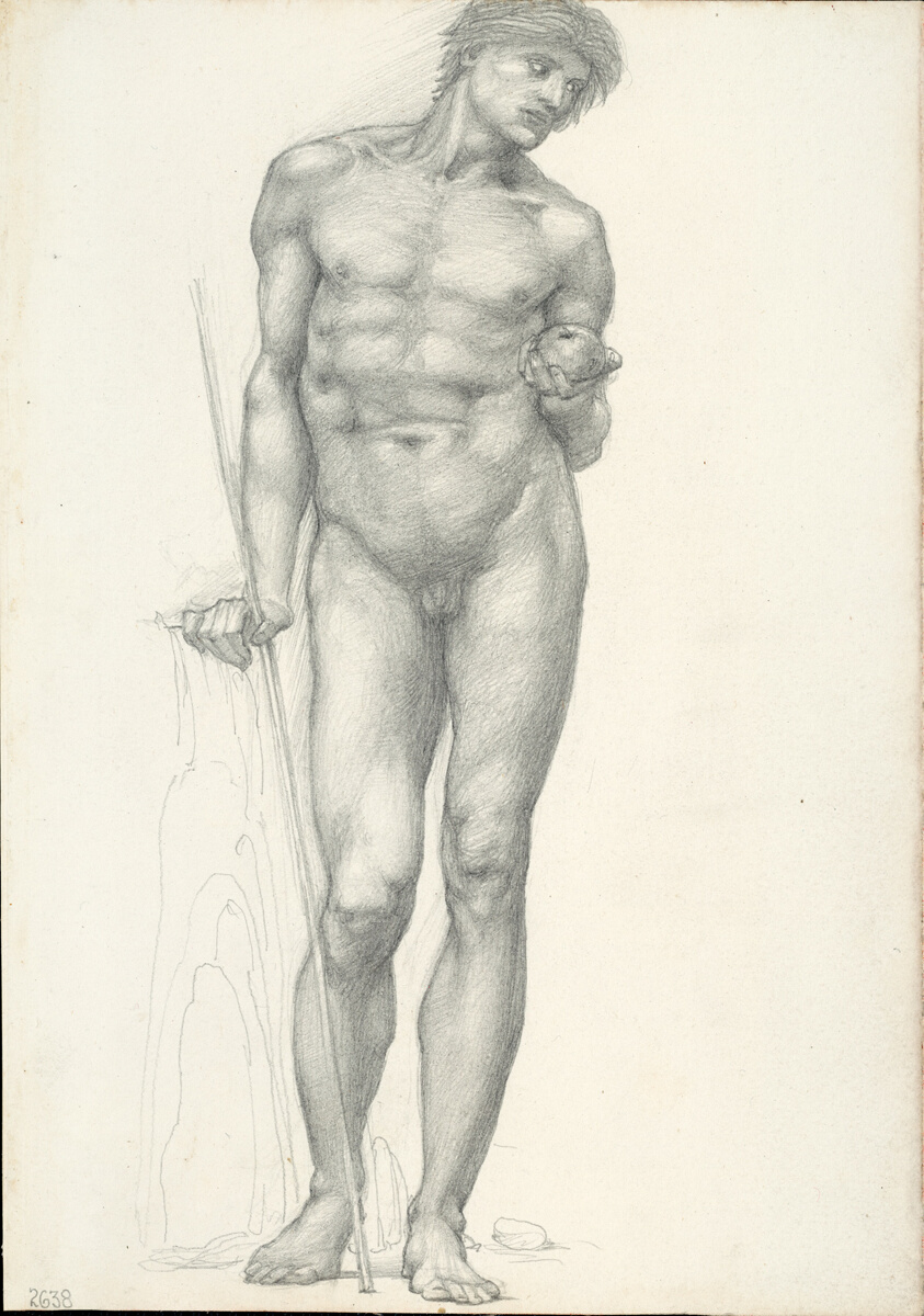 Paris with Golden Apple in Left Hand, for the Troy Triptych (sketchbook #2638)