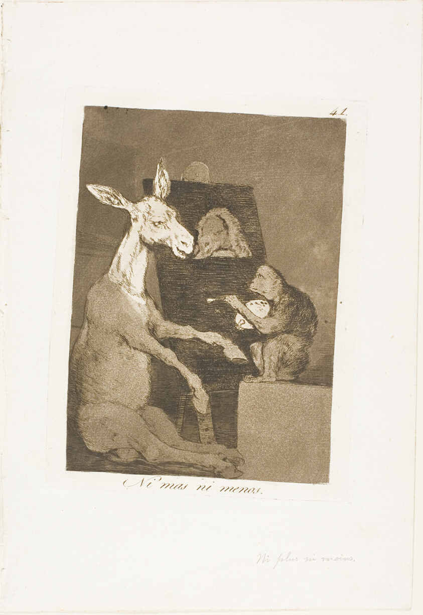 Neither more nor less, plate 41 from Los Caprichos