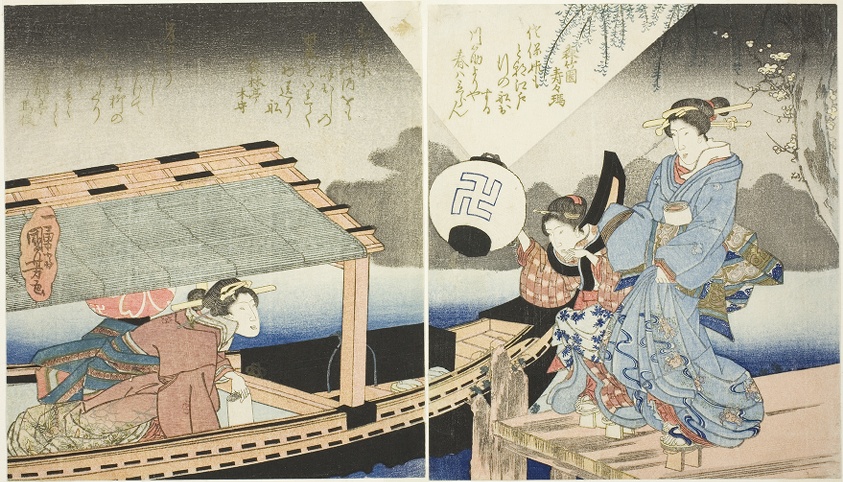 Night scence aboard a pleasure boat