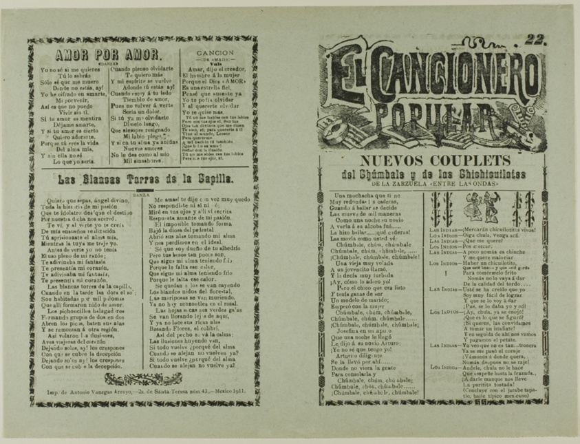 El cancionero popular, no. 22 (The Popular Songbook, No. 22)