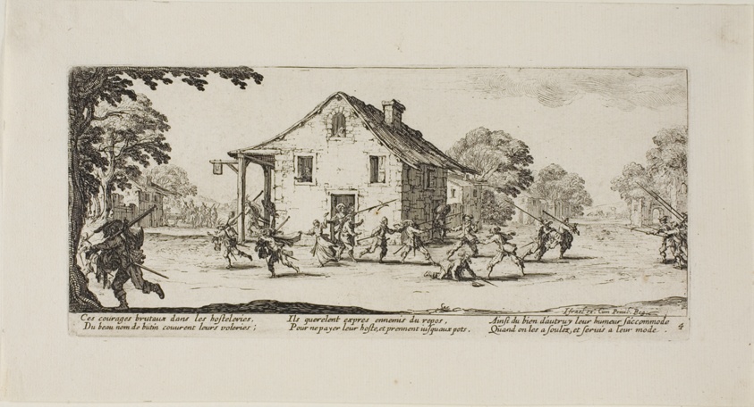 Scene of Pillage, plate four from The Miseries of War