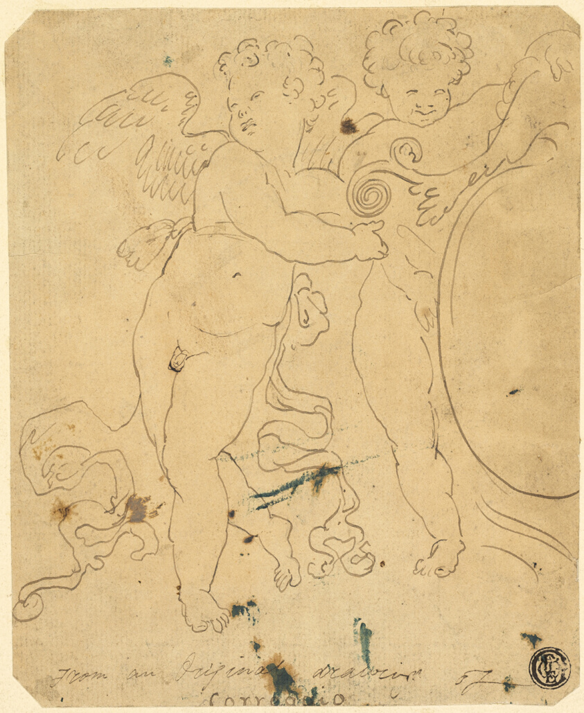 Putti with Shield