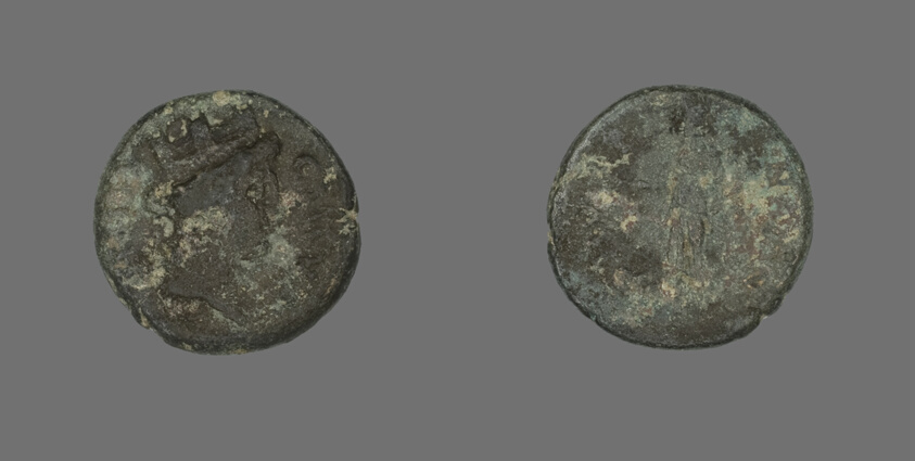 Coin Depicting the Goddess Tyche