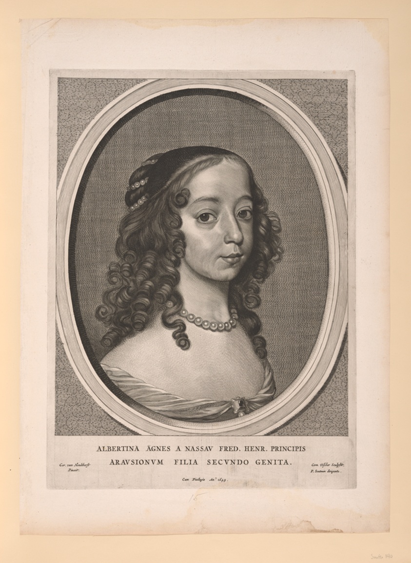 Albertine Agnes, Princess of Orange Nassau, from Nine Portraits