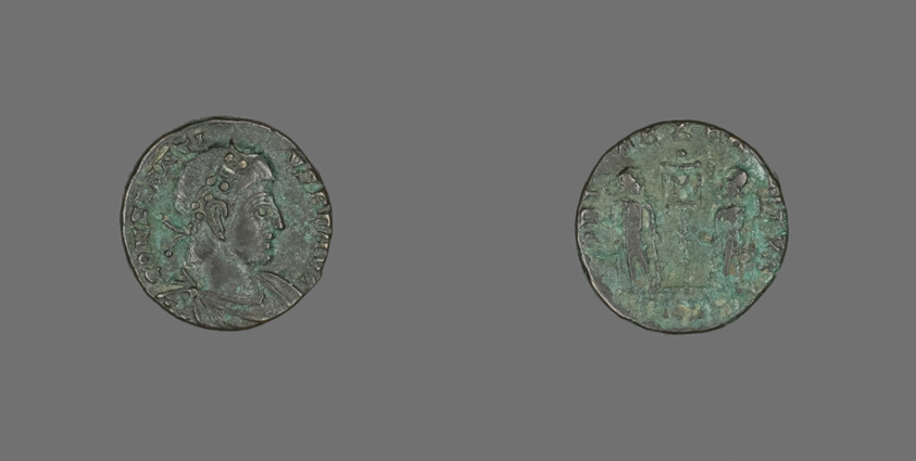 Coin Portraying Emperor Constantius II
