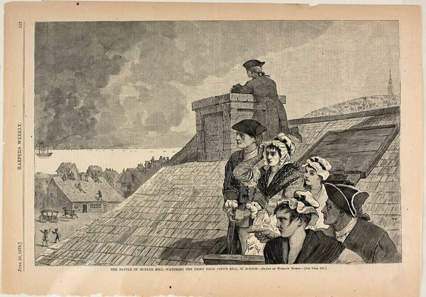 The Battle of Bunker Hill—Watching the Fight from Copp's Hill, in Boston