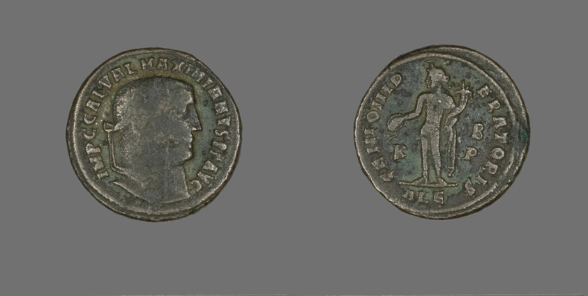 Coin Portraying Emperor Galerius Maximianus