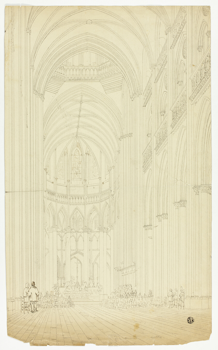 Interior of a Gothic Cathedral