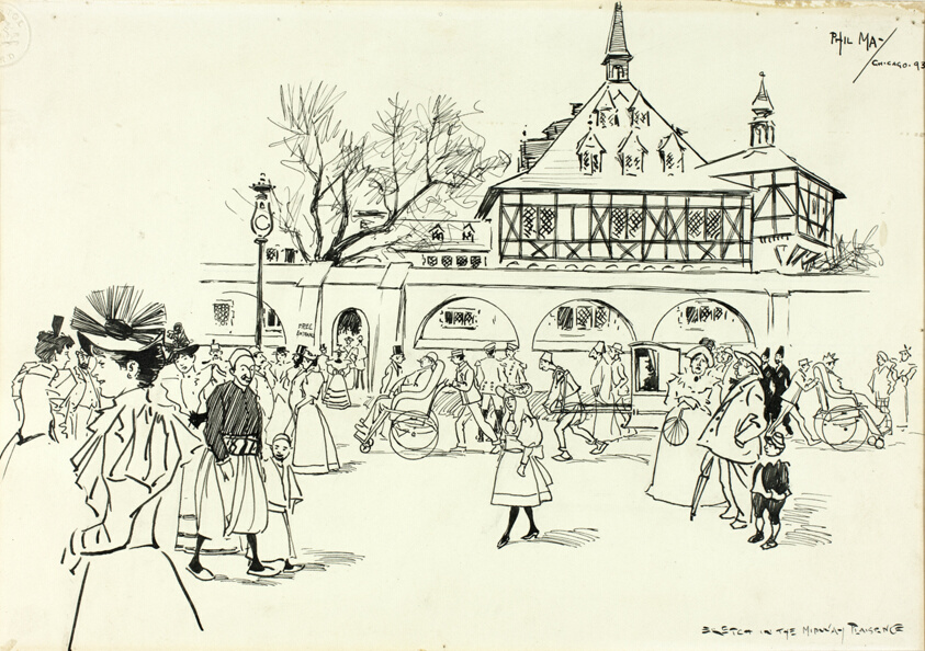 Sketch in the Midway Plaisance
