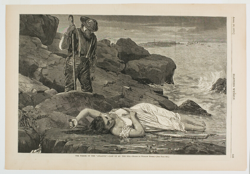 The Wreck of the "Atlantic"—Cast Up by the Sea