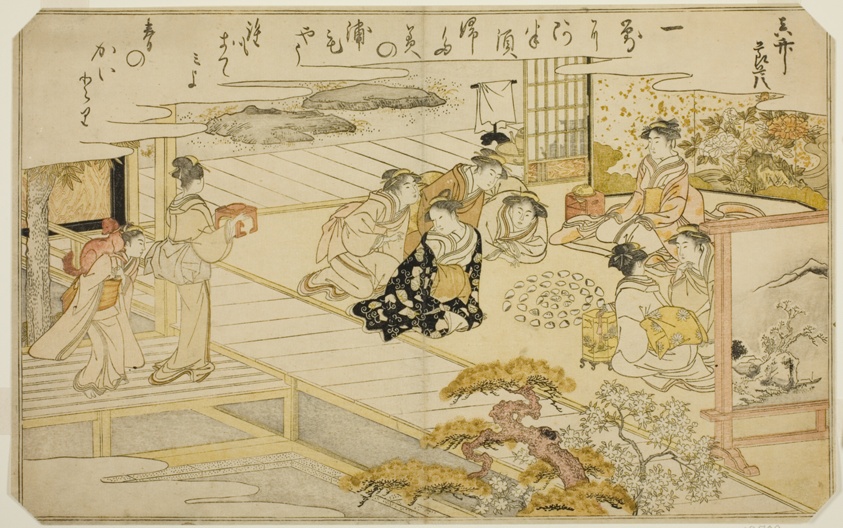 Shell-Matching Game, from the illustrated book "Gifts from the Ebb Tide (Shiohi no tsuto)"