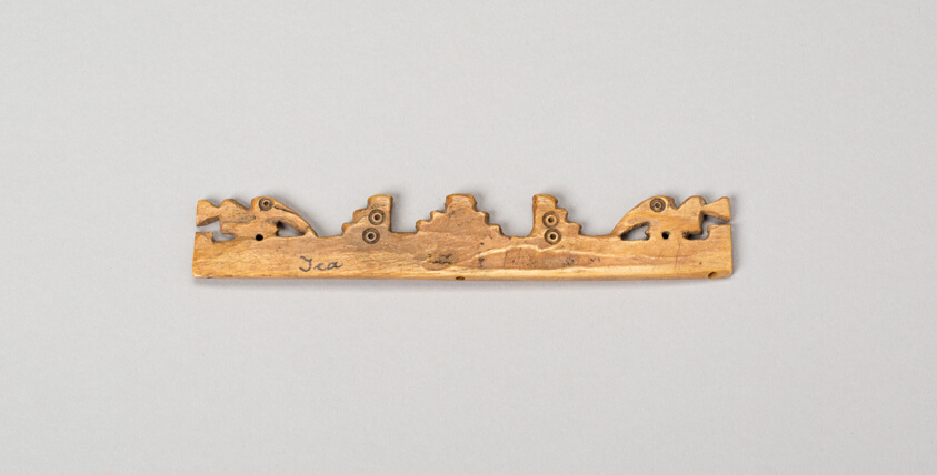 Balance-Beam Scale with Cut-Out Bird and Step Motifs