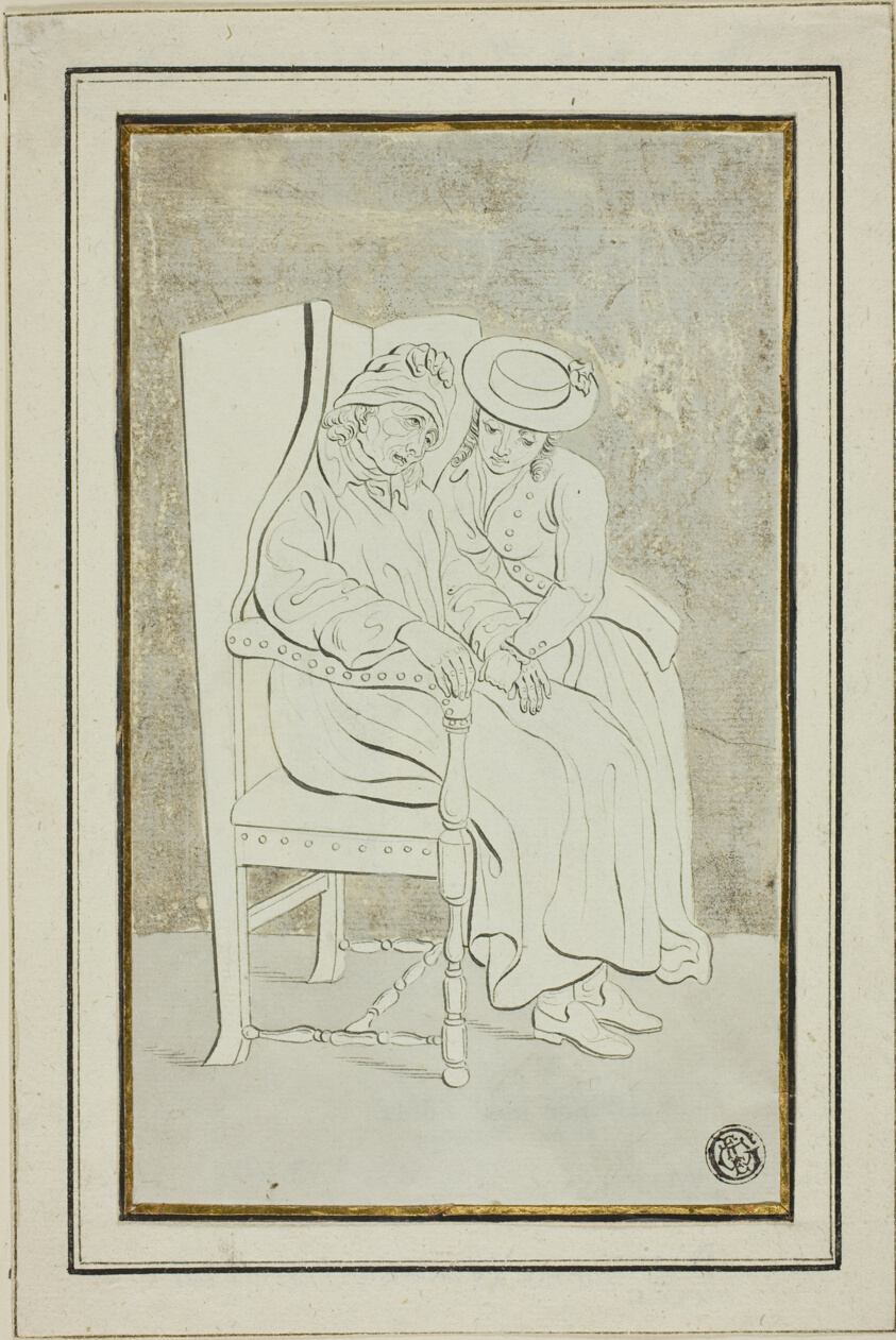 Old Man with Young Woman