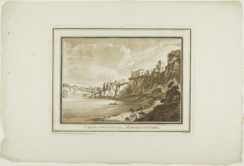 Chepstow Castle in Monmouth Shire, plate one from Twelve Views in South Wales