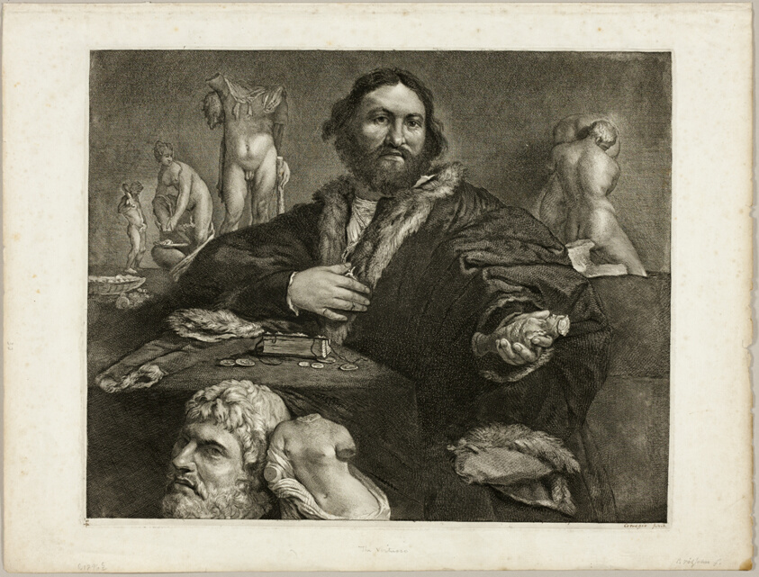 Portrait of Andrea Odoni, from Cabinet Reynst (Variarum imaginum a celeberrimis artificibus pictarum Caelaturae; Engravings of various images painted by famous artists)