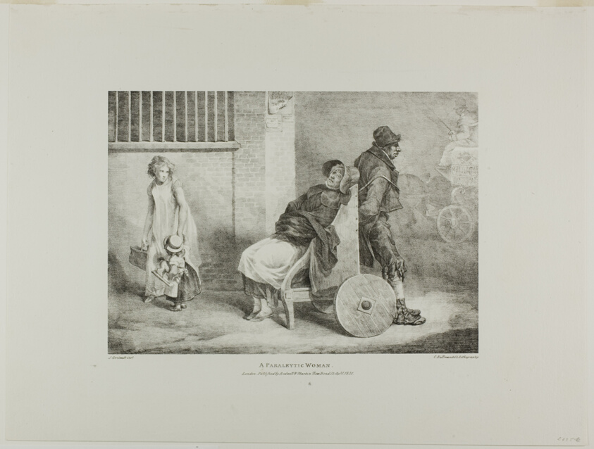 A Paraleytic Woman, plate 9 from Various Subjects Drawn from Life and on Stone (The English Suite)