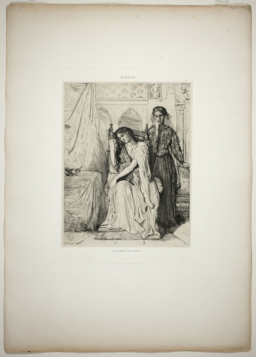 The Willow Song, plate nine from Othello