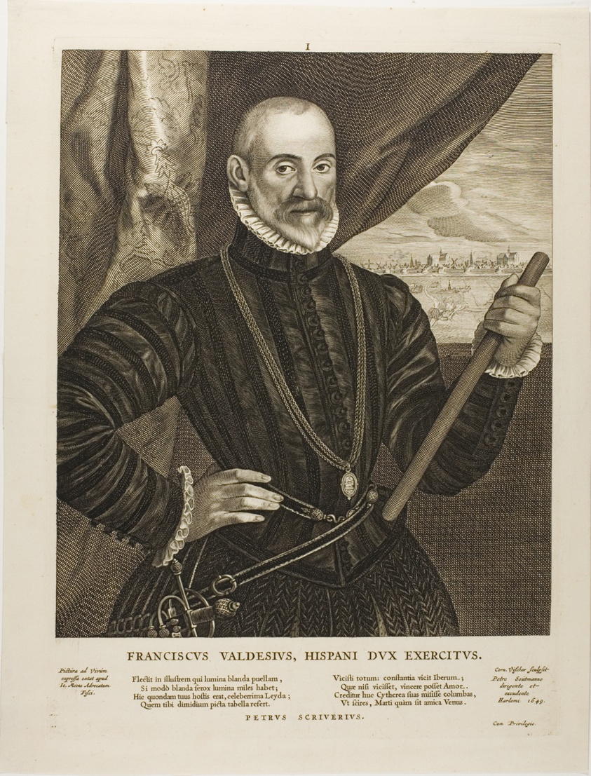 Francisco Valdes, Spanish commander, plate 1 from Quatuor Personae