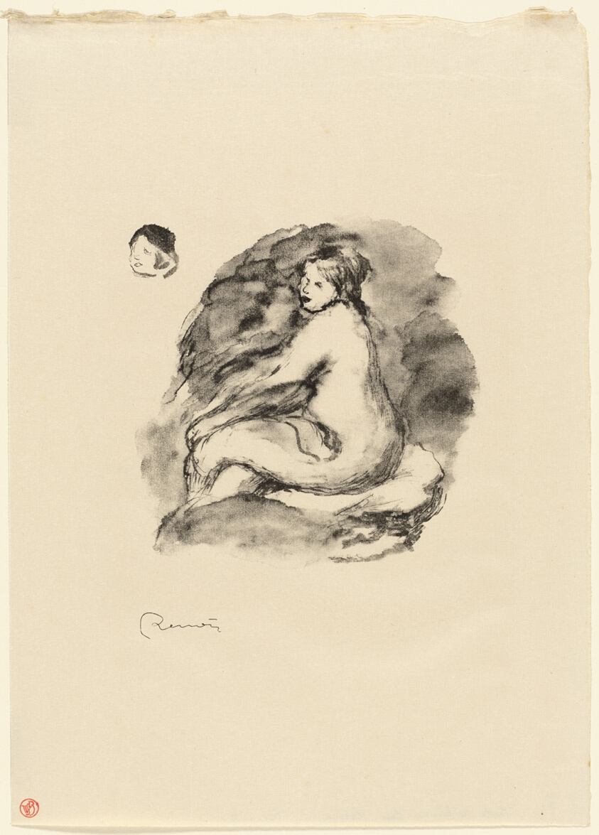 Study of Seated Female Nude, Variant