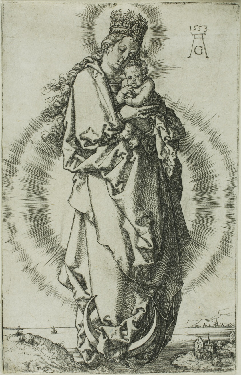 The Virgin and Child on a Crescent Moon